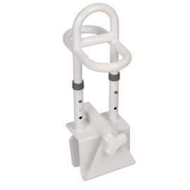 BEEYEO Adjustable Bathtub Safety Rail, Shower Grab Bars Handle with Non-Slip Handle for Seniors, Elderly, and Disabled, Fits 3"–6.7" Tub Walls, Supports 300 lbs