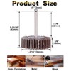 Rocaris 10 Pack Flap Wheel, 120 Grit for Rotary Tools，1/8