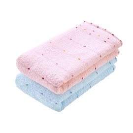 Kosugizen TK-4212-2 Senshu Towel, Slim Bath Towel, Made in Senshu, Petite Charm, 2 Colors, 1 of each, 13.4 x 47.2 inches (34 x 120 cm), Slim Size Bath Towels, Set of 2