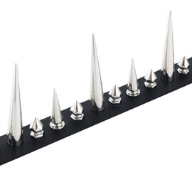 FNQUFUJ Long Spiked Choker Punk Collar Necklace Goth decor Jewelry Gothic Accessories (red)