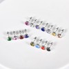 Titanium Stud Earrings for Women Men, Hypoallergenic Double Side 5A