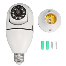 Bulb Security Camera 1080P Wireless 360 Degree Panoramic Intelligent HD Night Vision Bulb Surveillance Camera for Home