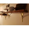 STYLENTDECOR Brass Brushed L Shape Shelf Bracket 7 3/8" x