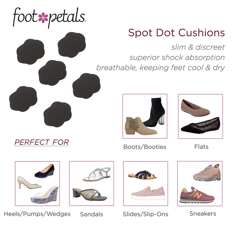 Foot Petals Spot Dot Cushion Scalloped Pressure Point Solution for