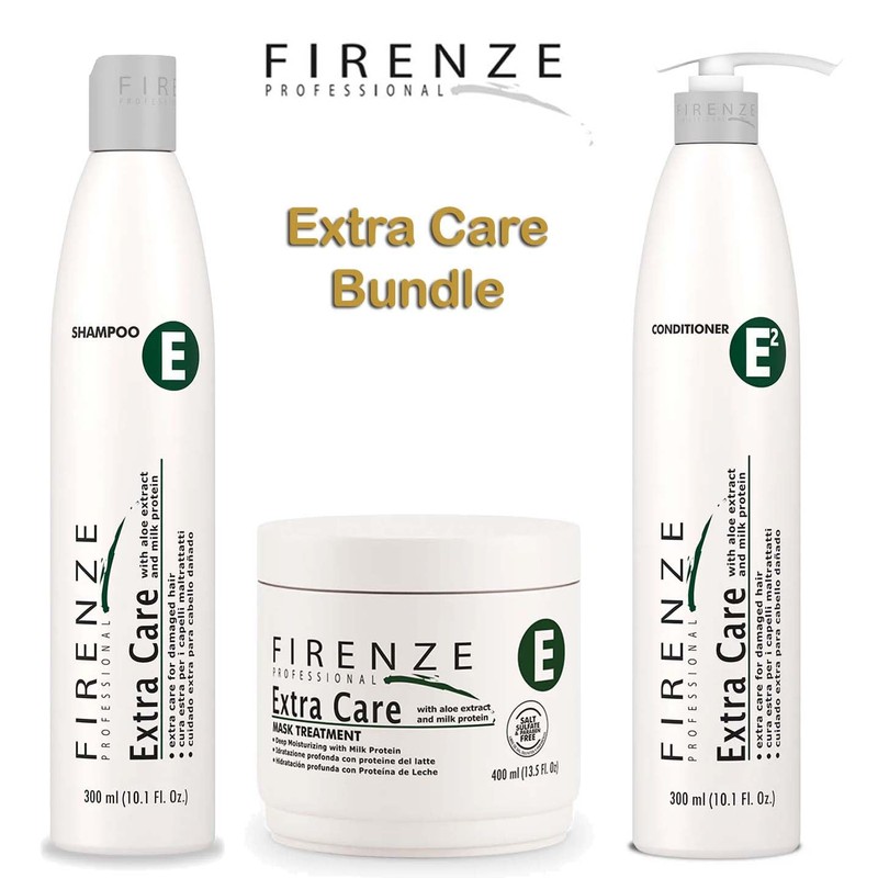 Firenze Professional Extra Care TRIO - Extra Care Shampoo, Conditioner