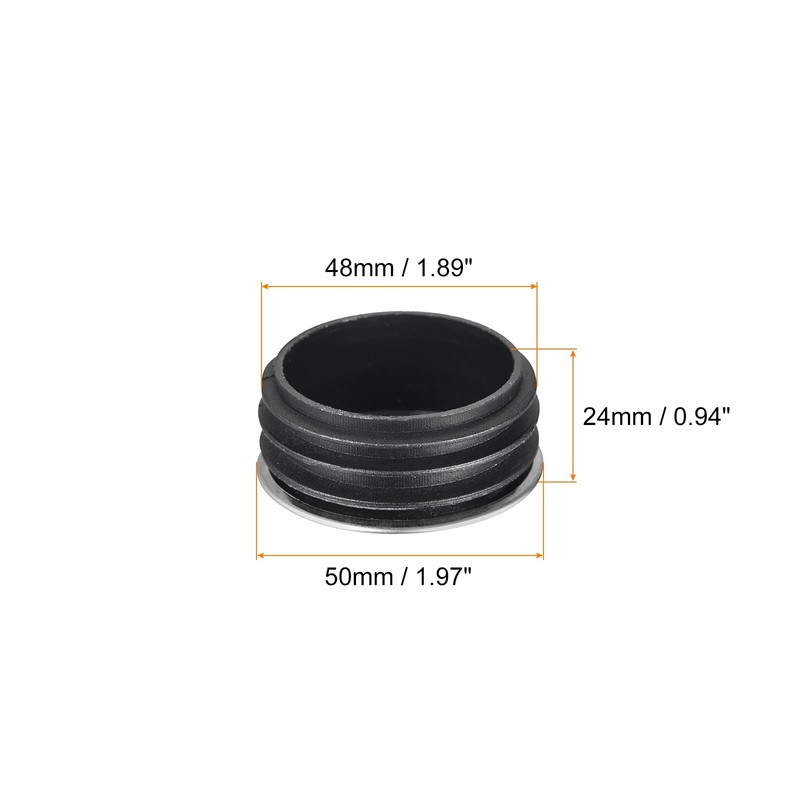 sourcing map Post End Cap Cover, 4pcs 50mm(2") Fence Post