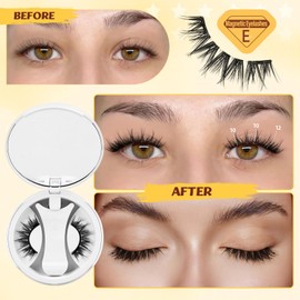 Pestañas magnéticas reutilizables con aplicador, pestañas magnéticas suaves y cómodas, fáciles de usar, se adaptan mejor a la forma del ojo (NZ-E)