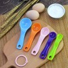 Set of 5 Plastic Measuring Spoons Set Colorful Measuring Cup