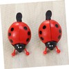 BESPORTBLE Bike Horn Ladybug Bells Handlebar Ring Round Wind and