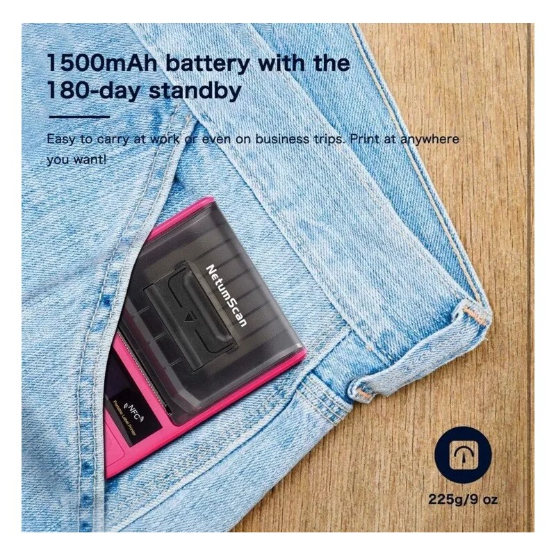 NetumScan Label Maker Bluetooth Thermal Label Printer Android & IOS