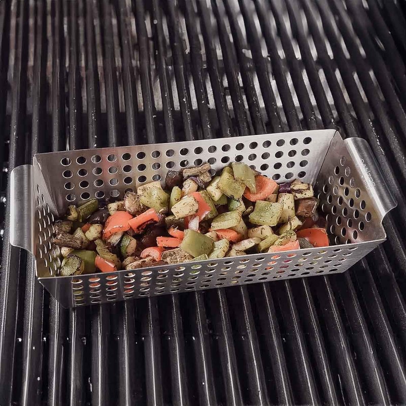 SANTOS Vegetable Basket S/Grill Wok 31.5 x 13.5 x 7.7