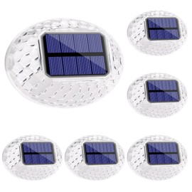 LYHOPE Solar Fence Lights Outdoor, IP65 Waterproof Solar Light for Outside, 6 Pack Deck Light for Backyard Railing Patio Deck Fence Stair Railing Wall Outdoor Decorations(Warm White)