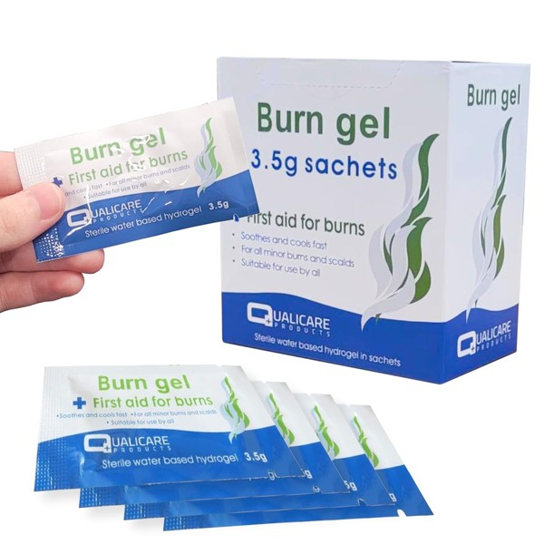 25 Sachets First Aid Burn Gel Blots - 3.5g Sachets