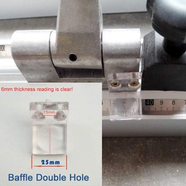 Woodworking Magnifying Glass Baffle Plate Magnifying Glass Push Table Saw Magnifier Glass (Magnifying Glass)