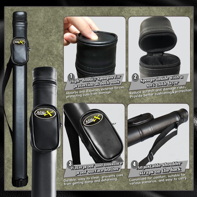 Tai ba cues Pool cue Stick with Case, Multi-Weight System,