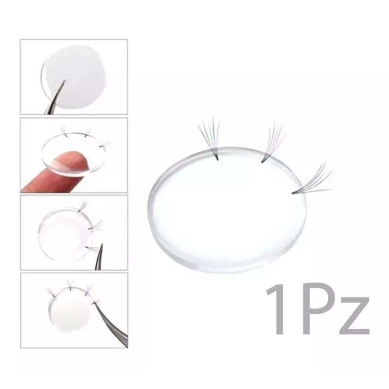 Nagaraku Goma Volumen Fácil Pestañas Transparente Suave Silicon