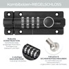 HMF Deadbolt 3591-02, Door Bolt with 4 Digit Combination Code
