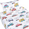 J-pinno Cars Buses Trucks Transport Vehicle Cute Twin 100% Cotton