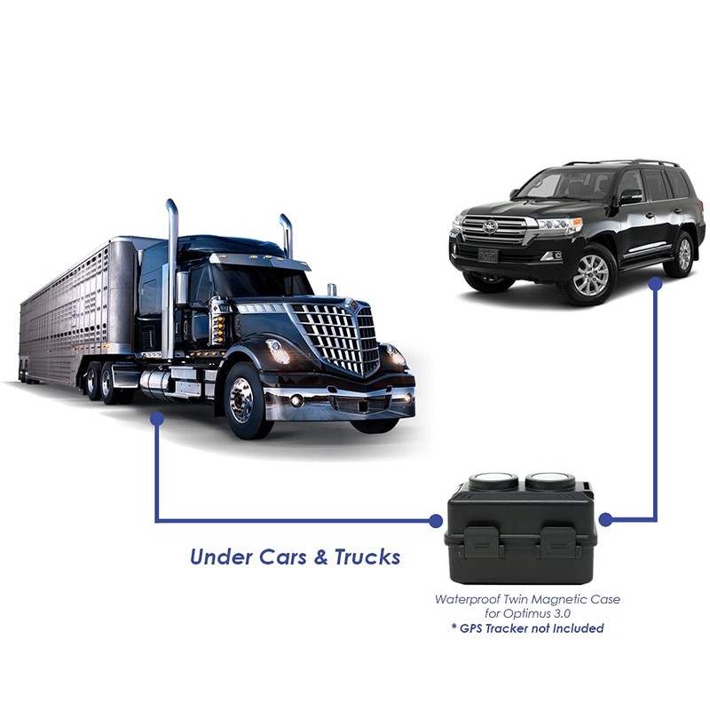 Waterproof Twin Magnetic Case - for Optimus 3.0 GPS Tracker