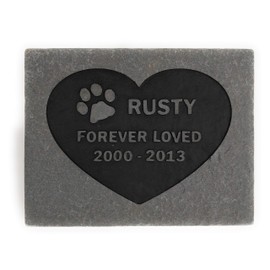 Pet Memorial Stones Headstone Grave Marker Sandblast Engraved Natural Gray Flagstone