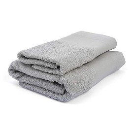 Filet - Embroidery Towel Set (1+1), 100% Cotton, Colour Grey, 60 x 105 – 40 x 60 cm