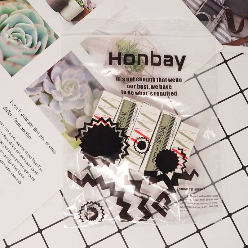 Honbay 50PCS Stainless Steel Eyebrow Trimmer Blades Eyebrow Hair Removers
