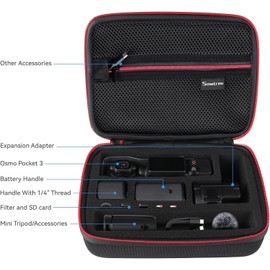 Smatree 3.6L Hard Carrying Case Compatible with DJI Osmo Pocket 3/Osmo Pocket 3 Creator Combo Accessories[Case Only]