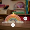 Luminara Flameless Home Decor - Pastel Crystal Rose Rainbow LED