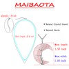 MAIBAOTA Rose Quartz Healing Crystal Necklace Tree Life Wire Wrapped