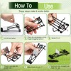 Qualirey 32 Pcs Mole Traps with Red Stick Flags Galvanized