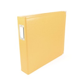 We R Memory Keepers 12x12 Photo Album Buttercup, Protect Memories and Photos, Soft, Acid-free Faux Leather, Classy Decorative Spine Label, Snag-free Rings, Includes 5 Page Protectors, Scrapbooking