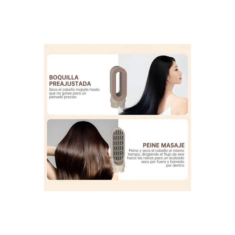 Profesional 9 En 1 Cepillo Secadora De Cabello Multifunción