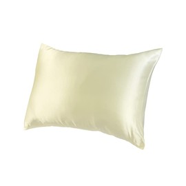 Silk Pillowcase, Children, Washable, 35, 50, Envelope Type, Pillow Case, Antibacterial, Friction Reduction, Skin Friendly, 100% Silk on Both Sides, OEKO Certified (Single Item, Cream)