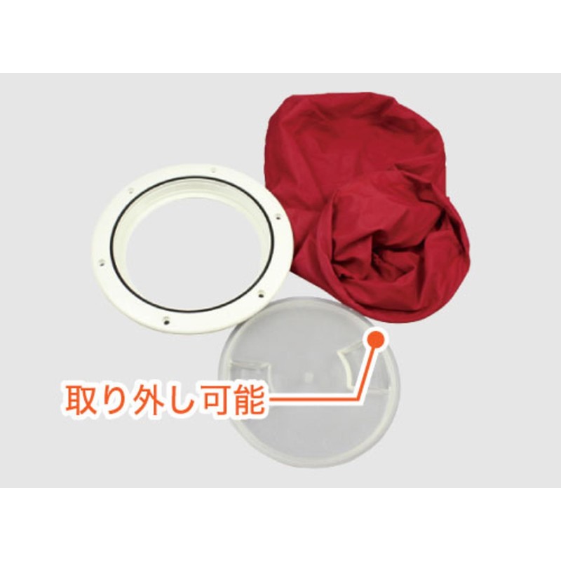 BMO Japan C13790 Inspection Hatch with Bag, 4 Inches, Red