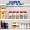 Drink Organizer for Fridge-White Automatic Pusher Glide,12oz 16oz 20oz-Soda Dispenser