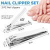 KATX 2 Pcs Nail Clippers Set, Heavy Duty Stainless Steel