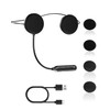 Bluetooth-Headset für Motorradhelm, Bluetooth-Kopfhörer für Motorrad, BT5.3, 16 Stunden Akkulaufzeit,