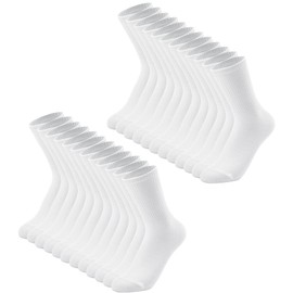 DOKUTOKU 3-12 Pack Womens Dress Socks Size 6-9 LightWeight Thin Casual Crew Calf Socks (HYJ2408-12W)