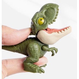 Ceeyoll Pack of 6 Dinosaur Toy Dino Bite Finger Small Dinosaur Figures Finger Dinosaur Interactive Finger Toy for Children Boys and Girls