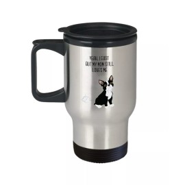 SpreadPassion Boston Terrier Fart Travel Mug - Yeah, I Fart But My Mom Still Loves Me-...
