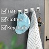 Stainless Steel Adhesive Hooks, Heavy Duty Towel Hooks for Hanging