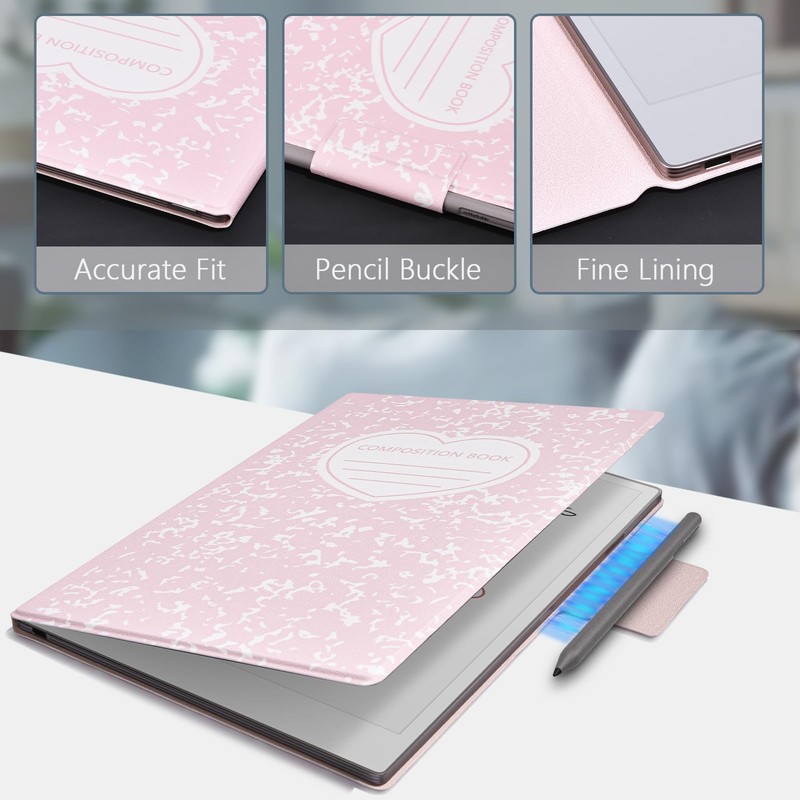 E NET-CASE Case for Remarkable Paper Pro, Premium PU Leather