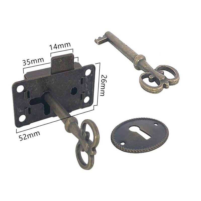 WENHUAZAI QJSE Cabinet Door Lock with Key, Acrylic