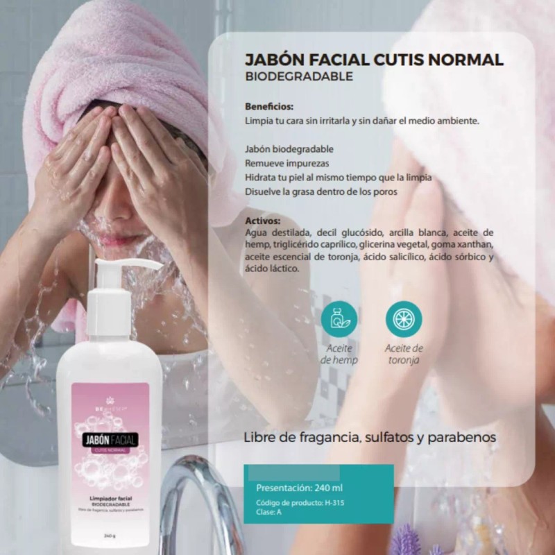 Beohemp Kit Facial Agua Micelar, Crema De Día Y Jabón