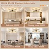 VOLISUN Low Profile Ceiling Fans with Lights and Remote, 19.7in