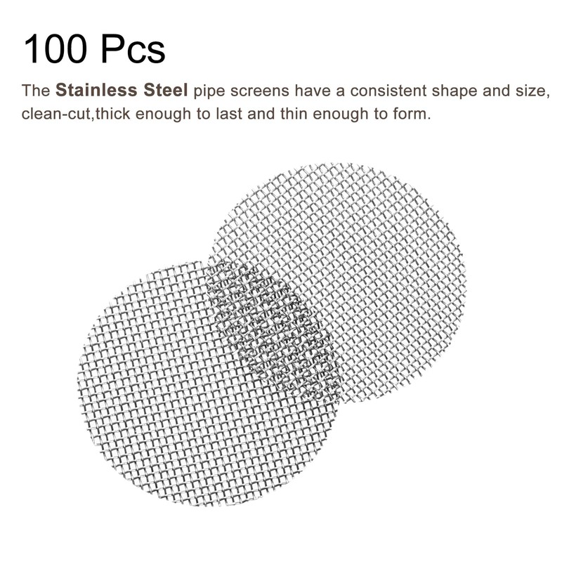 sourcing map Pipe Screen Stainless Steel Screens, 5/8 Inch (15.8mm)