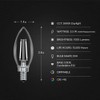 100-Watt Equivalent B10 E12 Candelabra Dim White Filament Clear Glass