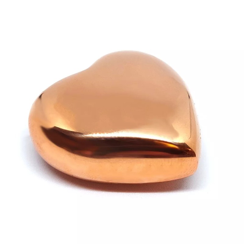 100% Solid Copper Heart 1.75in for Love + Joy Meditation