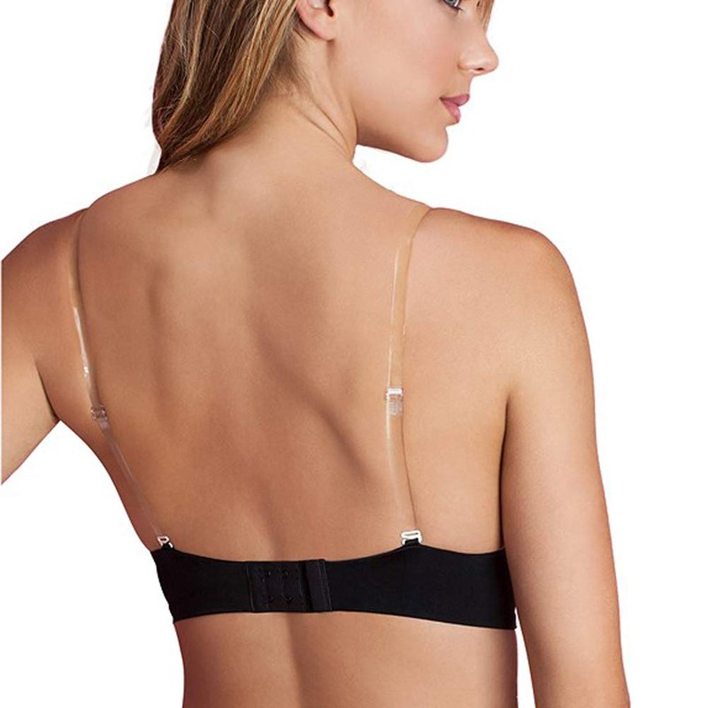 YARBAR Clear Bra Straps Adjustable, Invisible Non-Slip Bra Straps for