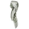 TigerTie Neckerchief Olive Green Grey with Many Small Motifs and